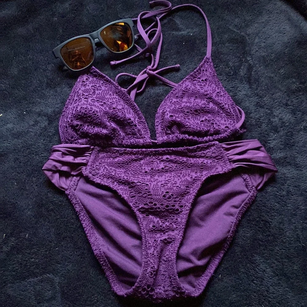 Amethyst Colored Bikini NWOT Sz M - Picture 2 of 7